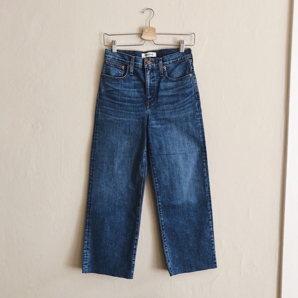 Madewell slim wide leg crop